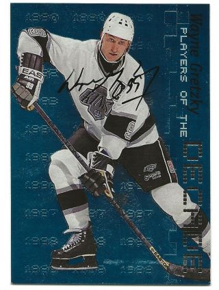 Ultra Rare Wayne Gretzky 1999 Bap In The Game Autograph Card D - 1