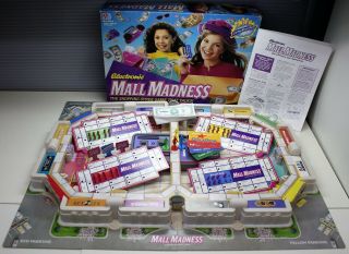 Vintage 1989 1996 Electronic Mall Madness Board Game Milton Bradley Complete