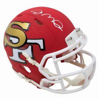 Joe Montana Signed San Francisco 49ers Riddell Mini Speed Amp Helmet Jsa