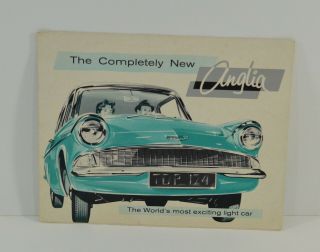 1960 Ford Anglia Foldout Automobile Car Brochure Dagenham England Division