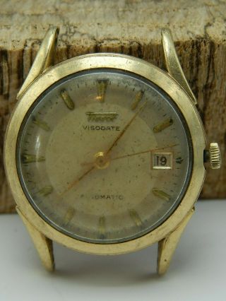 Vintage Gold Filled Tissot Visodate Automatic Date Watch
