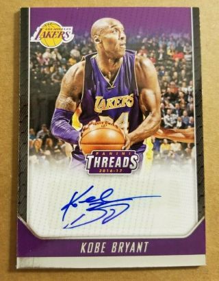 2016 - 17 Threads Basketball - Kobe Bryant - Auto / Autograph - La Lakers - 19