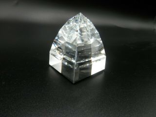 Swarovski Crystal " Pyramid " Paperweight Vintage