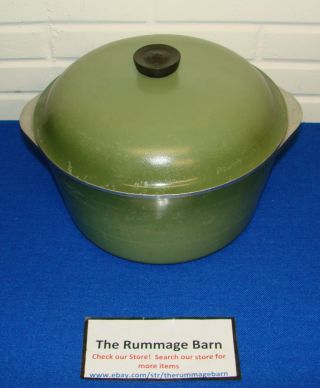 Vintage Club Cookware 8 Qt Dutch Oven Stock Pot With Lid - - Avocado Green