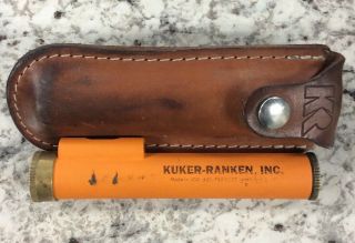 Vintage Kuker - Ranken Hand Held Surveyor’s Tool Sight Level W/ Leather Case