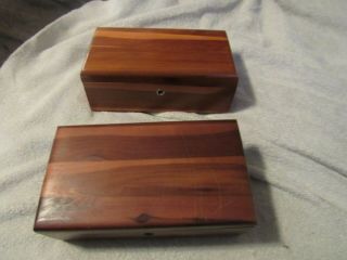 The Famous " Vintage " Lane Cedar Salesman Sample Wood Boxes,  1940 - 1960