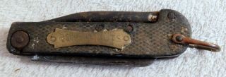 Vintage Australian Boy Scouts Folding Pocket Knife With Plaque - Sheffield Steel