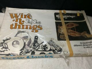 Vintage Wire N Things By Ship Shop Barnstormer Wire Art Kit Nos 16 X 24 2603
