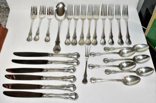 Towle Sterling Silver French Provincial 26 Piece Flatware Set 830g Solid 925