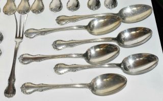 Towle Sterling Silver French Provincial 26 Piece Flatware Set 830g Solid 925 3