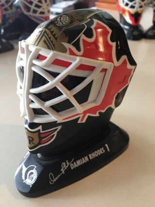 Mcdonalds 1996 Mini Goalie Mask - Ottawa Senators - Damian Rhodes