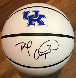 Rex Chapman Signed Autographed Kentucky Wildcats Logo Basketball King Psa/dna