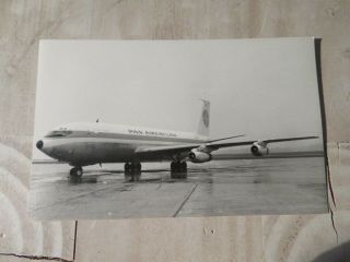 Pan Am Pan American Airlines Boeing 707 In Zaventem 1958 Postcard Gevaert Photo2