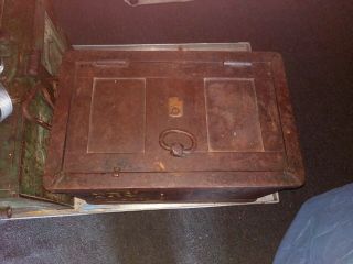 Antique Railway Express Agency Bullion Lockbox Authentic Stagecoach Strongbox 2