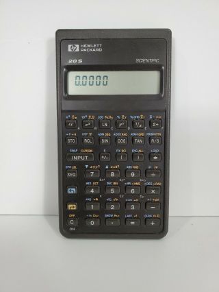 Vintage Hp Hewlett Packard 20s Scientific Calculator & Case Fully
