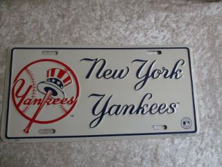 N.  Y.  Yankees Mlb Red/white/blue Vehicle License Plate