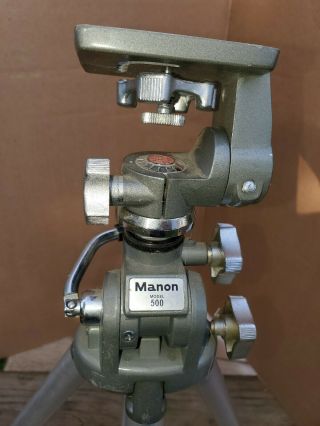 Vintage Manon 500 Camera Tripod,  Made In Japan
