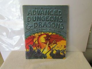 Vintage Official Advanced Dungeons And Dragons Coloring Album By Gary Gygax 1979