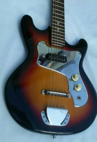 Vintage Teisco Solid Body Guitar W/ Seymour Duncan Lil 59 & Grover Tuners