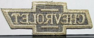 1960s 1970s Vintage Chevrolet Bow Tie Embroidered Patch Orig Corvette Camaro 2