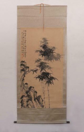 Qing Dynasty Zheng Banqiao Signed Old Chinese Hand Painted Calligraphy Scroll