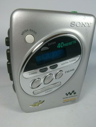 Old Vintage Sony Walkman Wm - Fx288 Personal Cassette Player/radio