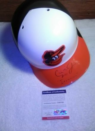 Cal Ripken Jr.  Signed Autographed Full Size Batting Helmet Psa Dna Authenticated