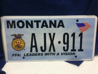 Ffa: Leaders With A Vision Montana License Plate