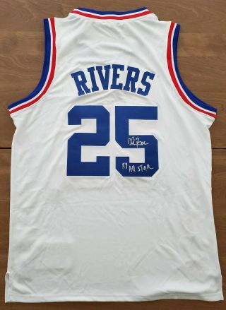 Doc Rivers Signed 1988 All Star Jersey L Nba Hawks Celtics Clippers Stitched Rad
