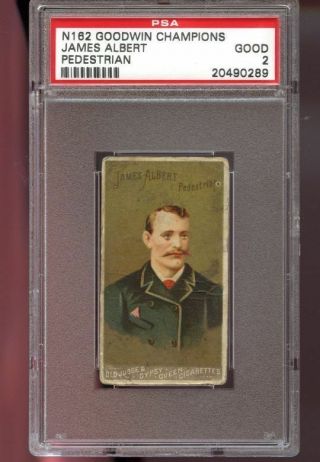 1888 N162 Goodwin Champions James Albert Pedestrian Old Judge Psa 2 Graded Card