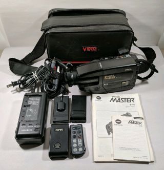 Vintage Hi8 Minolta Master 8 - 778 Camcorder Hi 8 Tape Recorder To Vcr Camera Read