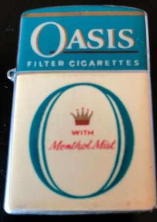 Vintage 1960s Oasis Cigarette Lighter Continental
