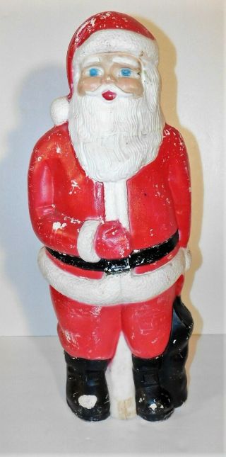 Vtg Union Products Inc.  22 " Plastic Christmas Santa Claus Blow Mold No Light