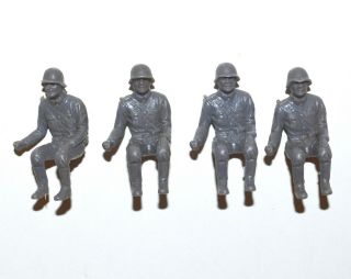 Vintage 1960s Marx Battleground Playset Seated German Soldier Plastic Figures