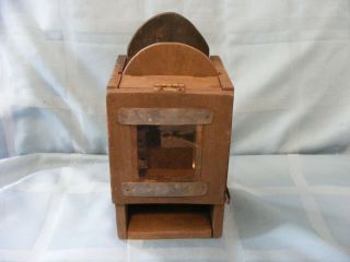 Antique Queen Bee Keeping Wooden Hunting Bee Box With Glass Window