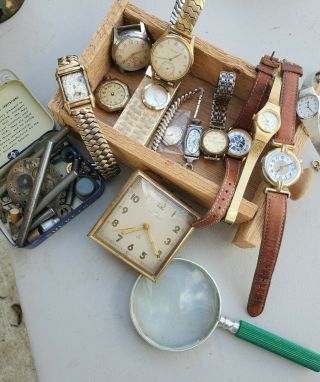 Junk Drawer Vintage Jewelry Watches Parts