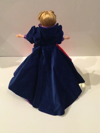 VTG STYLE Barbie Clone VELVET & SATIN Dress BALL GOWN EXQUISITE RED PURPLE BLUE 3