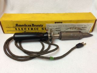 Vintage American Beauty 3178 300 Watt Soldering Iron Flat Chisel Tip Huge
