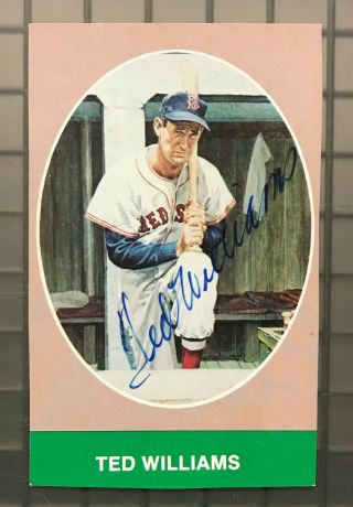 Ted Williams Signed Tcma Postcard Autographed Auto Jsa Loa Boston Red Sox Hof