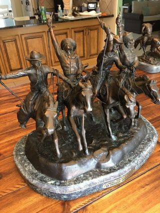 Coming Through The Rye Bronze By Frederic Remington