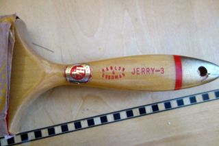 Vintage HANLON & GOODMAN / GOLD CREST JERRY - 3 3” Paint Brush w/sleeve - EX Cond 2
