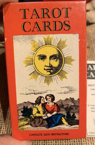 Vintage Tarot Cards 1jj 1970 A G Muller Switzerland Swiss Occult - Complete - Great