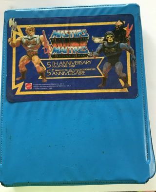 Vtg Collectors Case 1986 Masters Of The Universe 5th Anniversary Mattel Inc Usa