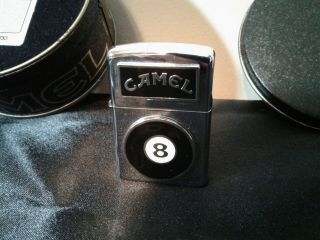 1994 Zippo CAMEL 8 BALL Lighter with Tin Case 2