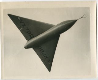 Avro 707b Large Vintage Press Photo Delta Wing Research Aircraft - (1)