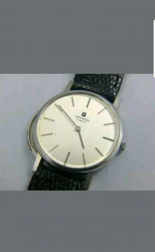 Universal Geneve Rare Silver Dial Ref.  842101 Cal.  1 - 42 Swiss 31mm Vintage Watch