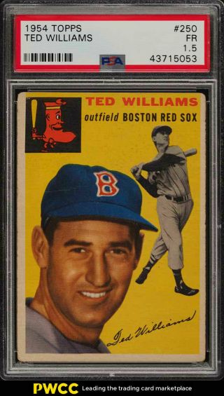 1954 Topps Ted Williams 250 Psa 1.  5 Fr (pwcc)