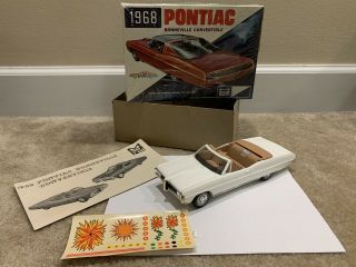 Vintage Mpc 1968 Pontiac Bonneville Convertible Model Car 1068