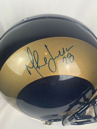 Marshall Faulk Signed St.  Louis Rams Full Size Football Helmet