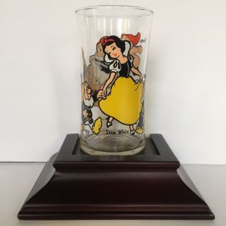 Vintage Snow White And The Seven Dwarfs Drinking Glass Walt Disney Productions